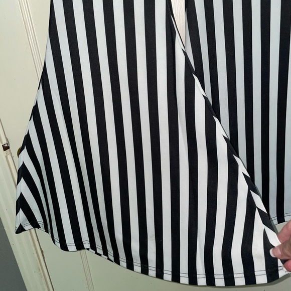 NWT Turquoise Haven Black Striped Wide Bell Bottom - Picture 7 of 15